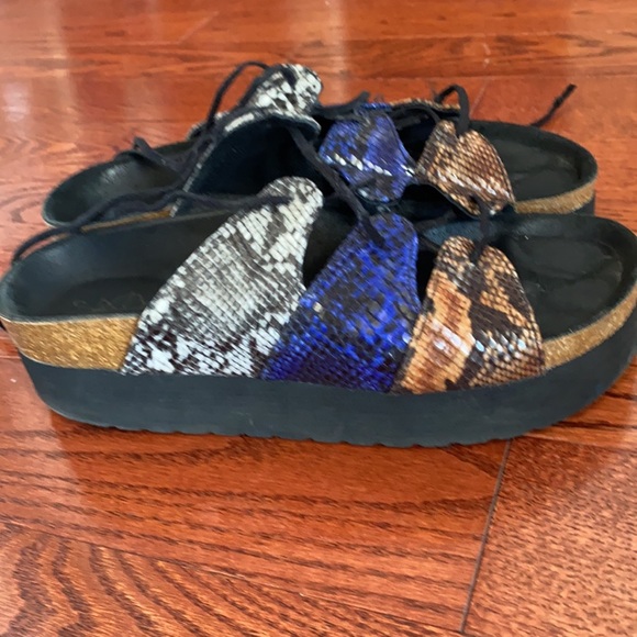 Leather Birkenstock platform - Picture 2 of 9